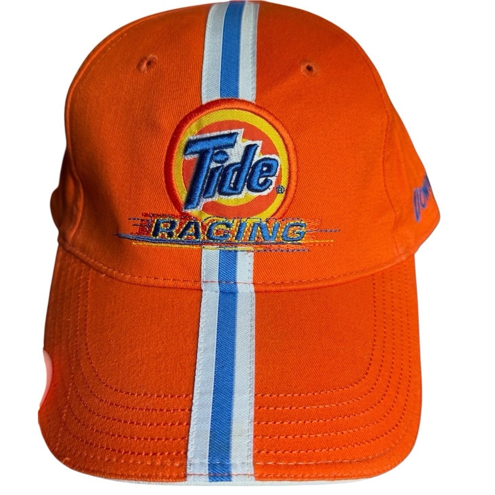 Official NASCAR Tide Racing Embroidered Logo Downy Adjustable Hat Baseball Cap